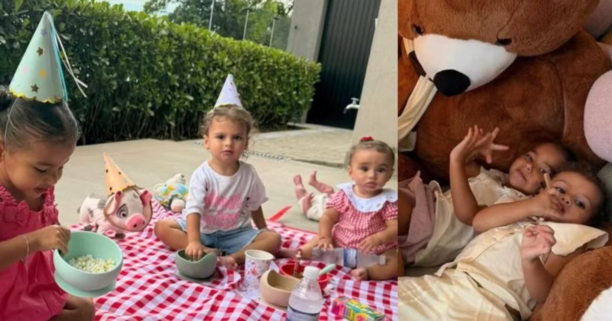 neymar-mostra-as-filhas-mavie,-helena-e-mel-brincando-juntas-em-sua-mansao-em-santos
